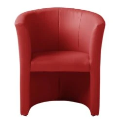 Fauteuil Cocktail Sinclair -Mobilier De Maison cocktailsessel sinclair kunstleder rot 5141544