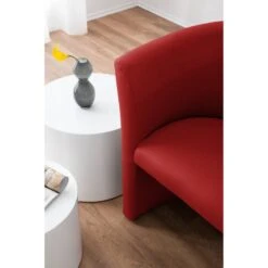 Fauteuil Cocktail Sinclair -Mobilier De Maison cocktailsessel sinclair kunstleder rot 5141568