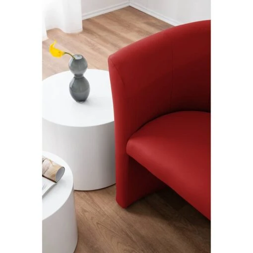 Fauteuil Cocktail Sinclair -Mobilier De Maison cocktailsessel sinclair kunstleder rot 5141568