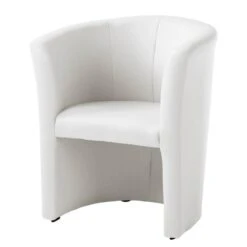 Fauteuil Cocktail Sinclair -Mobilier De Maison cocktailsessel sinclair kunstleder weiss 5141348