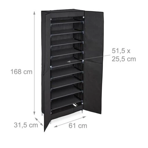 Armoire à Chaussures En Tissu 30 Paires -Mobilier De Maison d713d3a1577a478697765c27d92c2540