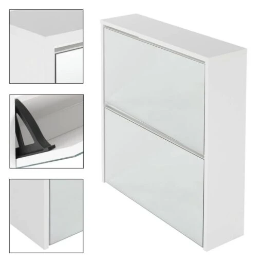 Armoire à Chaussures 63x17x67 Cm Blanc -Mobilier De Maison d97d62c2284a468c91d2bada17bb158e