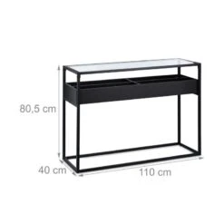 Table Console Verre Avec 4 Compartiments -Mobilier De Maison dd7df72197094d27a9dc28349871c280