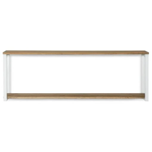 Étagère Murale Double 30x120x48 Blanc -Mobilier De Maison de0d8fa6f26c412d95d046a2e9ea78de