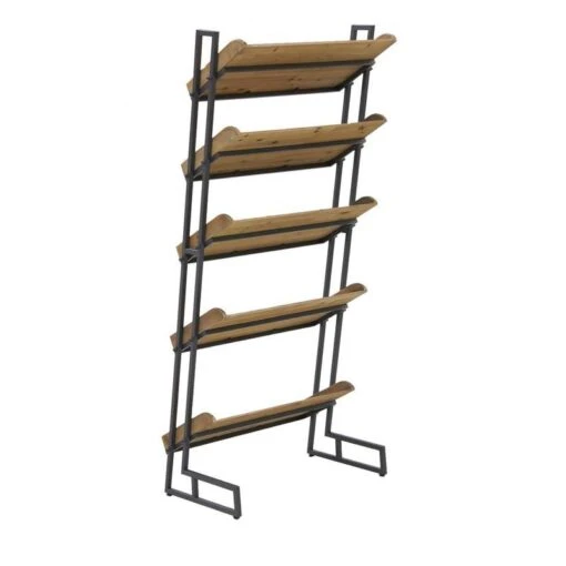 Etagère à Chaussures En Pin Et Métal -Mobilier De Maison df106d3df28642d796f9bf9afe6d0c7c