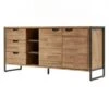 Buffet 170cm 3 Tiroirs 2 Portes Acacia -Mobilier De Maison dfdcd40b182449269779ad95ee8e6fef