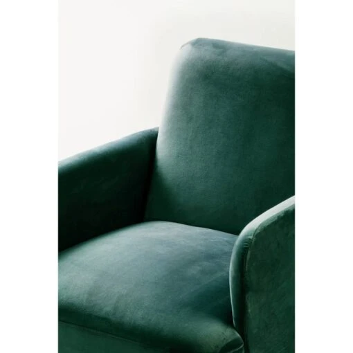 Fauteuil Rétro Velours Vert Forêt -Mobilier De Maison dfe70b23b70e4c8ebe2602362ca9a686