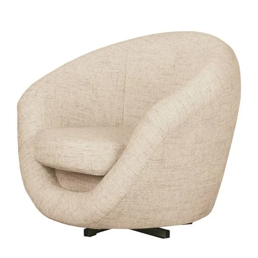 Fauteuil Pivotant Marvin -Mobilier De Maison drehsessel marvin strukturstoff creme 1756542