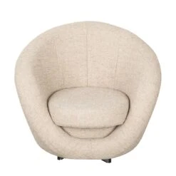 Fauteuil Pivotant Marvin -Mobilier De Maison drehsessel marvin strukturstoff creme 1756550