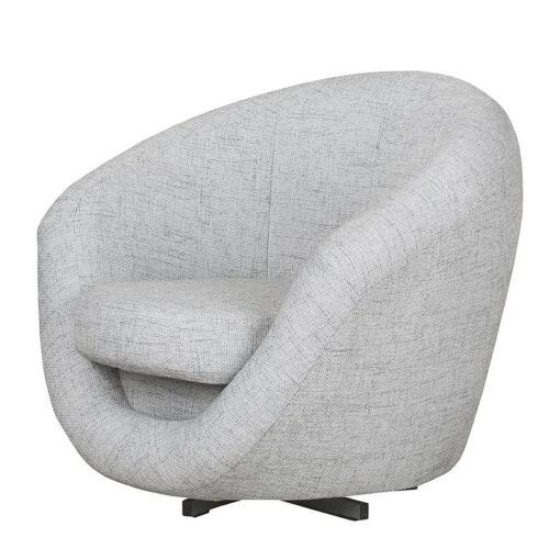 Fauteuil Pivotant Marvin -Mobilier De Maison drehsessel marvin strukturstoff silber 1756358