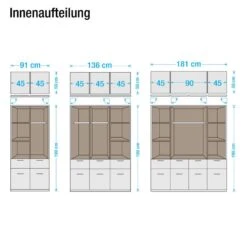 Armoire à Portes Battantes Bremen -Mobilier De Maison drehtueren kombischrank bremen alpinweiss 1424807