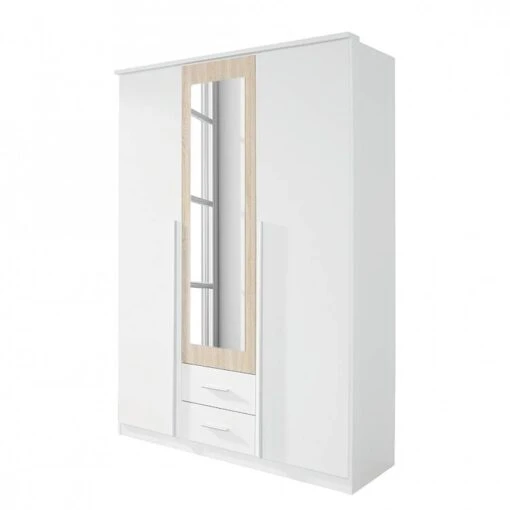 Armoire à Portes Battantes Krefeld -Mobilier De Maison drehtueren kombischrank krefeld alpinweiss eiche sonoma 333728