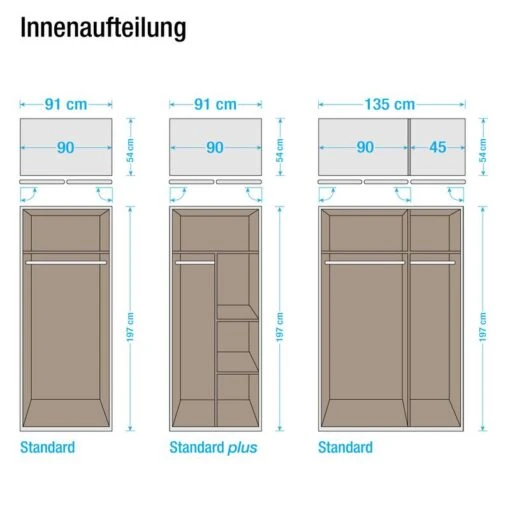 Armoire à Portes Battantes Case I -Mobilier De Maison drehtuerenschrank case i alpinweiss 329350