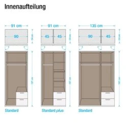 Armoire à Portes Battantes Case II -Mobilier De Maison drehtuerenschrank case ii alpinweiss 329351