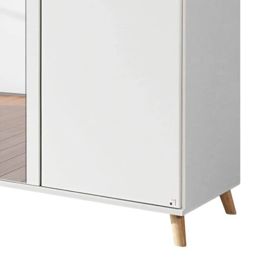 Armoire à Portes Battantes Falun -Mobilier De Maison drehtuerenschrank falun alpinweiss esche coimbra 136 cm 3 tuerig mit spiegeltuer en 4756788