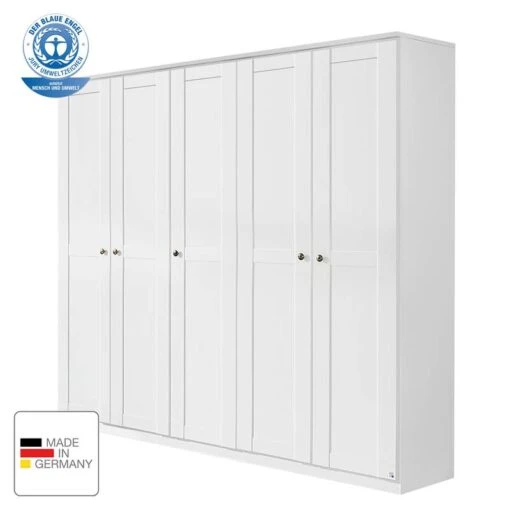 Armoire Rosenheim -Mobilier De Maison drehtuerenschrank rosenheim alpinweiss 226 cm 5 tuerig 3307877