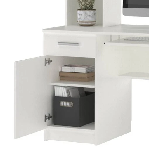 Bureau Ordinateur Crossline Blanc -Mobilier De Maison e3b9671e533d4e96bcd0ed1e1f5d7bf6