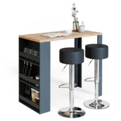 Table De Bar 117cm Anthracite/goldkraft -Mobilier De Maison e7342c7b620f42c9b2cf2cf41074d9a8