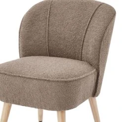 Fauteuil TIVOLI Tissu Bouclette Kaki -Mobilier De Maison e8af02d46c174fd4a1c6d8bc92b35eed