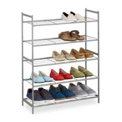 Étagère à Chaussures Empilable 5 Niveaux -Mobilier De Maison e9504aa0a7234c3295a05ee5a1e9f907