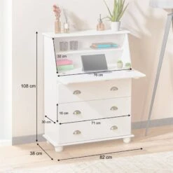 Bureau Secrétaire GOMES -Mobilier De Maison e995cf7ab85446ee836b9f598569011e