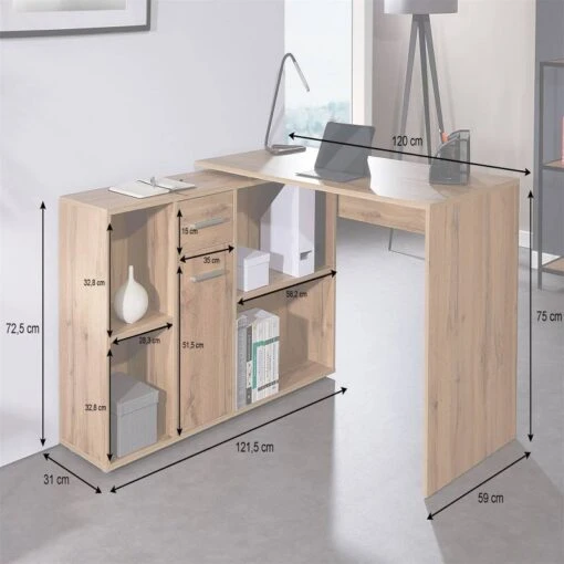 Bureau Chêne Sauvage CARMEN -Mobilier De Maison e9ac4710eba54e118160344bb6860806