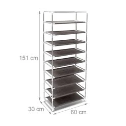 Armoire à Chaussures En Tissu Pliante -Mobilier De Maison eb251e942c1d456cbc4f90a06a430cda