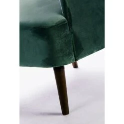 Fauteuil Rétro Velours Vert Forêt -Mobilier De Maison ecf4fc09faef4377993ed2256e776127