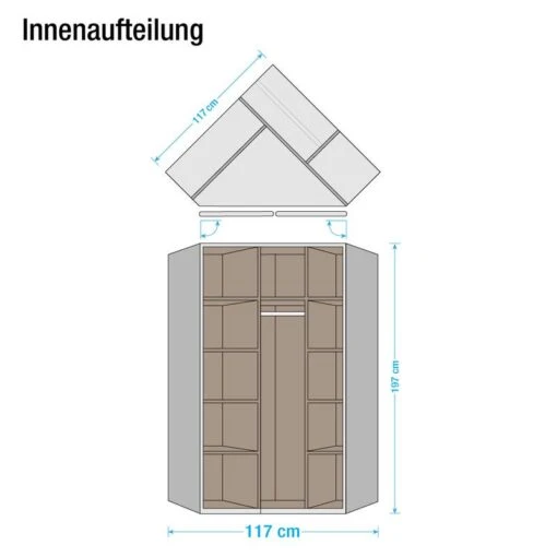 Armoire D'angle Case -Mobilier De Maison eckschrank case alpinweiss sonoma eiche dekor 329361