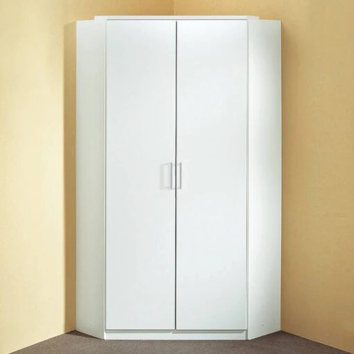 Armoire D'angle Click -Mobilier De Maison eckschrank clack alpinweiss anthrazit 1386573