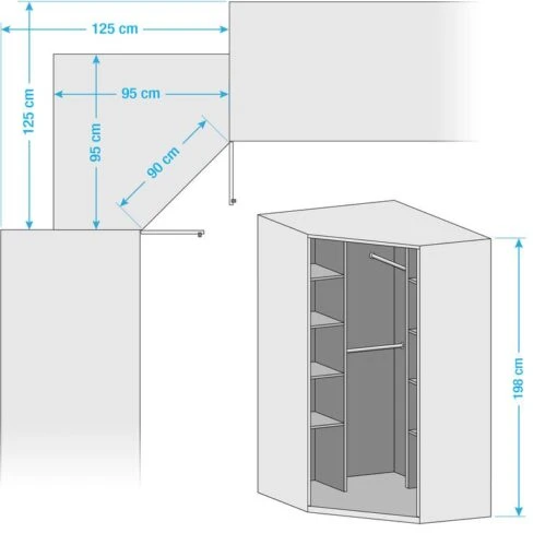 Armoire D'angle Click -Mobilier De Maison eckschrank julan alpinweiss 5155744