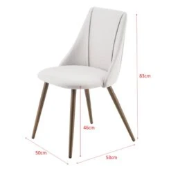 Lot De 2 Chaises Danzig Salle à Manger -Mobilier De Maison ed2f9621b6e54dd5b8a14b43194ade7e