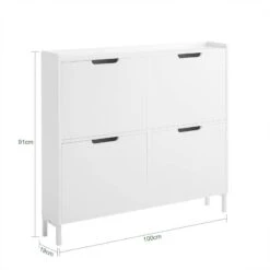 Armoire à Chaussures FSR100-W -Mobilier De Maison ee949f741550467a93861ec7ba43bb3d