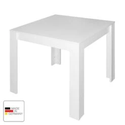 Table Fairford -Mobilier De Maison esstisch fairford matt weiss 80 x 80 cm 4802196