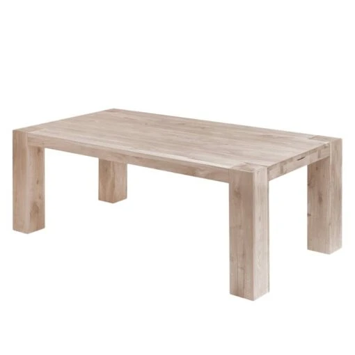 Table George -Mobilier De Maison esstisch george eiche massiv eiche hell 180 x 100 cm 3944128