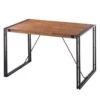 Table MANCHESTER -Mobilier De Maison esstisch manchester ii akazie massiv metall akazie anthrazit 120 x 80 cm 4873684