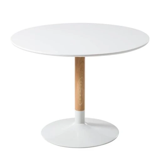 Table Laud -Mobilier De Maison esstisch maud i esche teilmassiv weiss esche 5126444