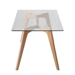 Table Napole -Mobilier De Maison esstisch napole glas eiche massiv 4759460