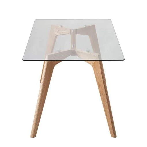 Table Napole -Mobilier De Maison esstisch napole glas eiche massiv 4759460