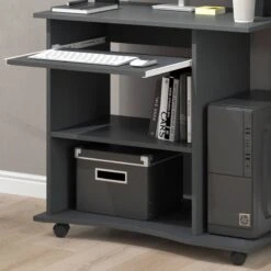 Bureau Ordinateur Harm Anthracite -Mobilier De Maison f3ce80d7a84e46d5874eba4ea351761f