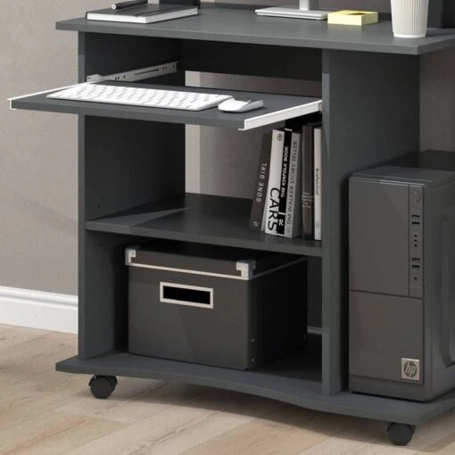 Bureau Ordinateur Harm Anthracite -Mobilier De Maison f3ce80d7a84e46d5874eba4ea351761f