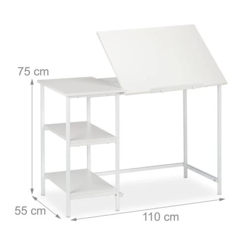 Bureau Inclinable Avec 3 étagères -Mobilier De Maison f4a4b4caab6b4b8986f6fac8e5be8576