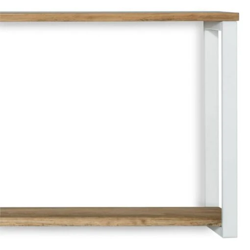 Étagère Murale Double 30x120x48 Blanc -Mobilier De Maison f5ca5018041a482c8d789c8778efed9b