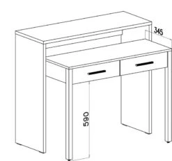 Bureau Informatique Extensible Blanc -Mobilier De Maison f710e7ea96eb4824b0044f2860c777cc