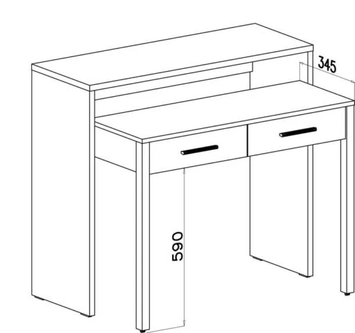 Bureau Informatique Extensible Blanc -Mobilier De Maison f710e7ea96eb4824b0044f2860c777cc