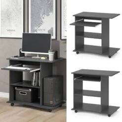 Bureau Ordinateur Harm Anthracite -Mobilier De Maison f7698db9e84744dea2a88649385659fa