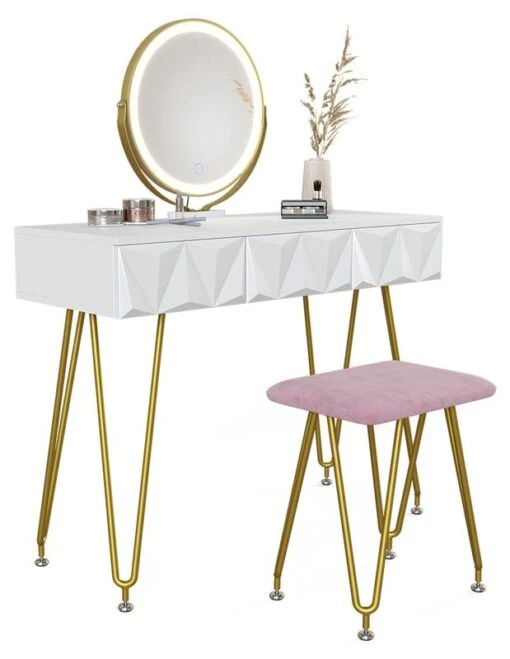 Coiffeuse Ruby Blanc & LED Et Tabouret -Mobilier De Maison fcd2add4461a4908adeeffa98b894a91.cropped 148 42 725 937.processed