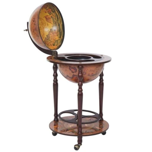 Bar De Salon Globe HWC-T874 Roulant -Mobilier De Maison fee8b1839a034751951d25c894bd8b3e