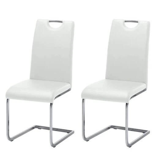 Chaise Cantilever Pasala -Mobilier De Maison freischwinger pasala 2er set kunstleder weiss 4431616