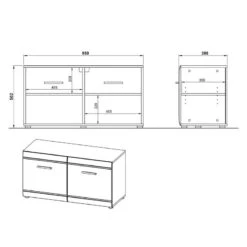 Ensemble De Vestibule Adana IV -Mobilier De Maison garderobenbank adana hochglanz weiss 5162580